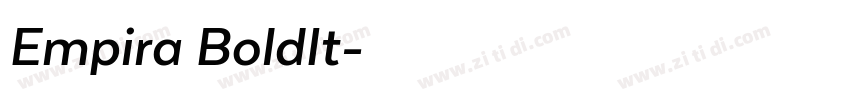 Empira BoldIt字体转换